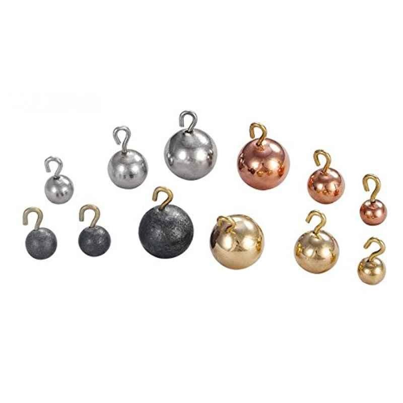 WKM 12mm Aluminium Pendulum Bob, KT78 (Pack of 6)