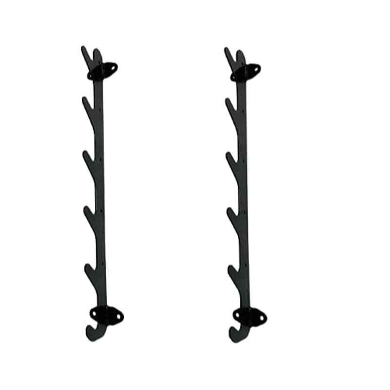 Allyson Iron Powder Coated Olympic Storage Bar Rack