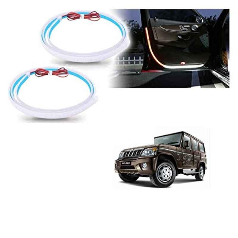 Kozdiko 2 Pcs 120cm Car Door Opening Warning LED Strips Safety Light Set for Mahindra Bolero