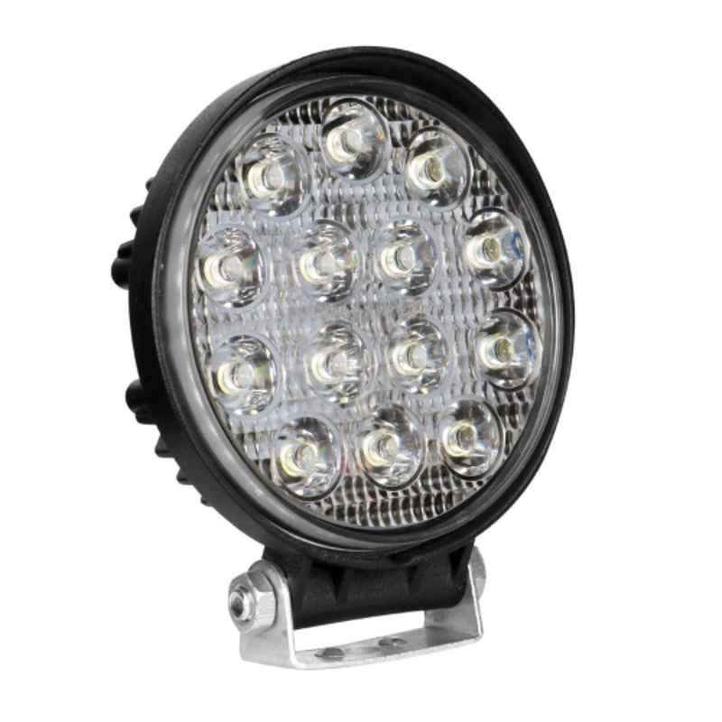 AllExtreme EX14FL1 14 LED 42W White Round Waterproof Spot Flood Fog Light