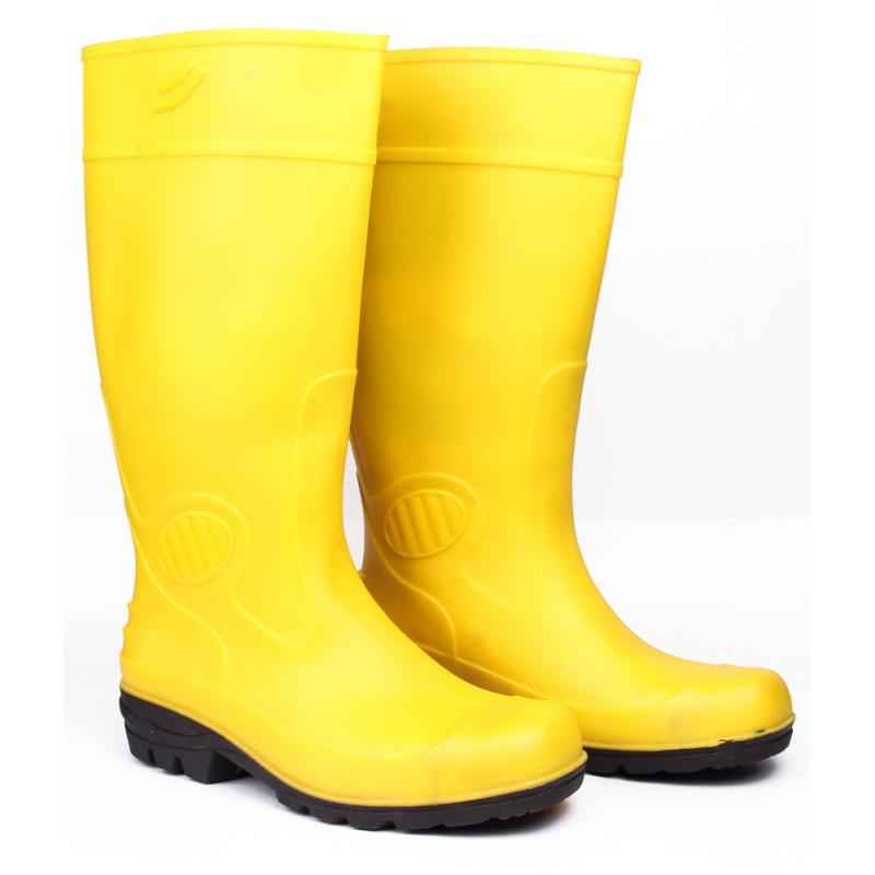Hillson Phantom 412 Steel Toe Yellow Work Gumboots, Size: 8