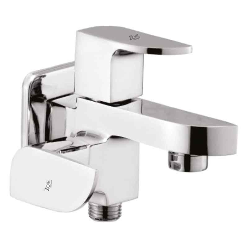Zoie Olive Brass Silver Chrome Finish 2 in 1 Bib Tap, Z21009