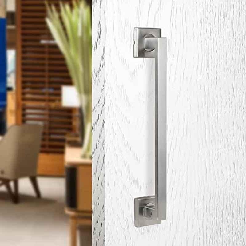 Saze 10 inch Stainless Steel Silver Satin Finish Door Handles, LB-301