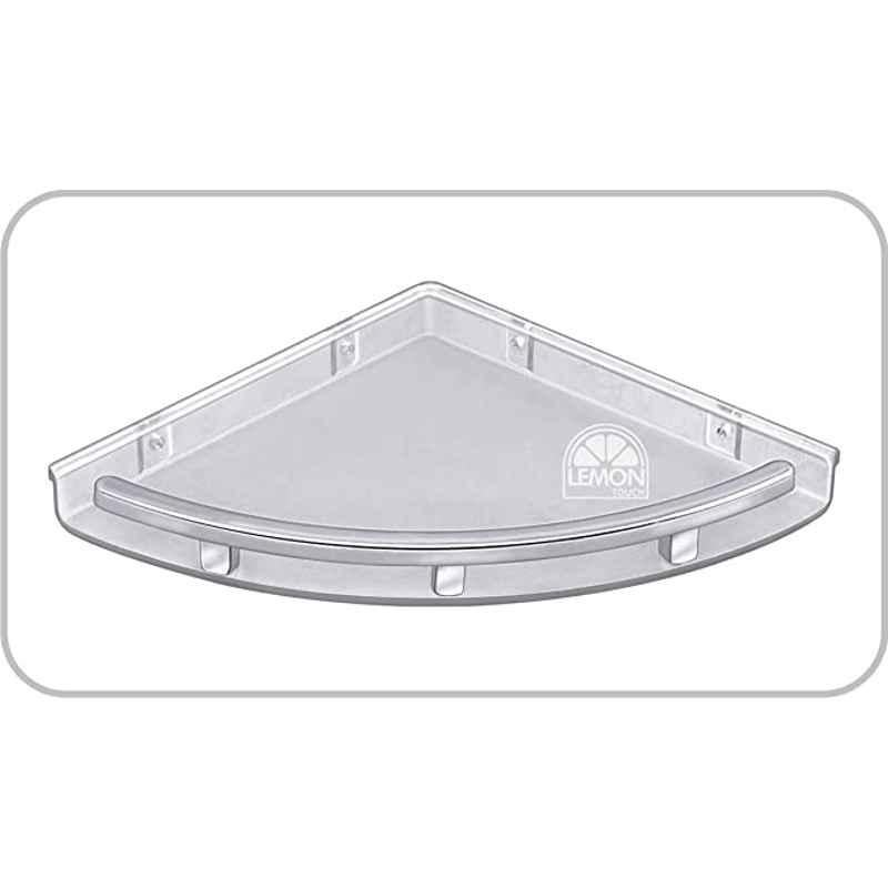 Galaxy 8x8 inch ABS Wall Mounted Bathroom Corner Shelves