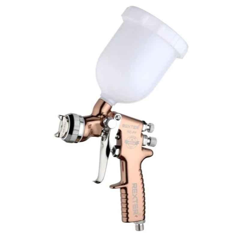 Rexter 2mm 3 bar Forged Aluminium Gravity Feed Spray Gun with Plastic Cup, RE-GF-P