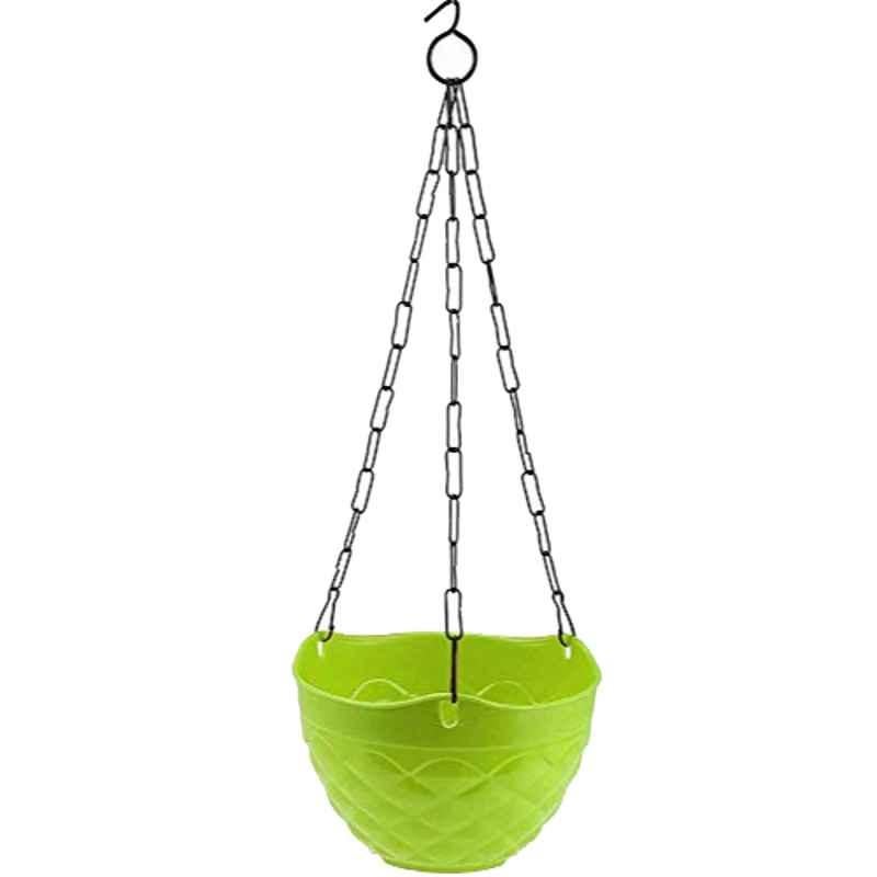 Gardens Need 5 Pcs 10x19x52cm 100% Virgin Plastic Passion Lemon Green Hanging Planter with Iron Chain