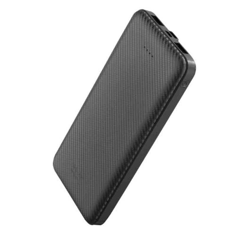 Flix Decathon 10000mAh Black Slim Power Bank, XPB-101S