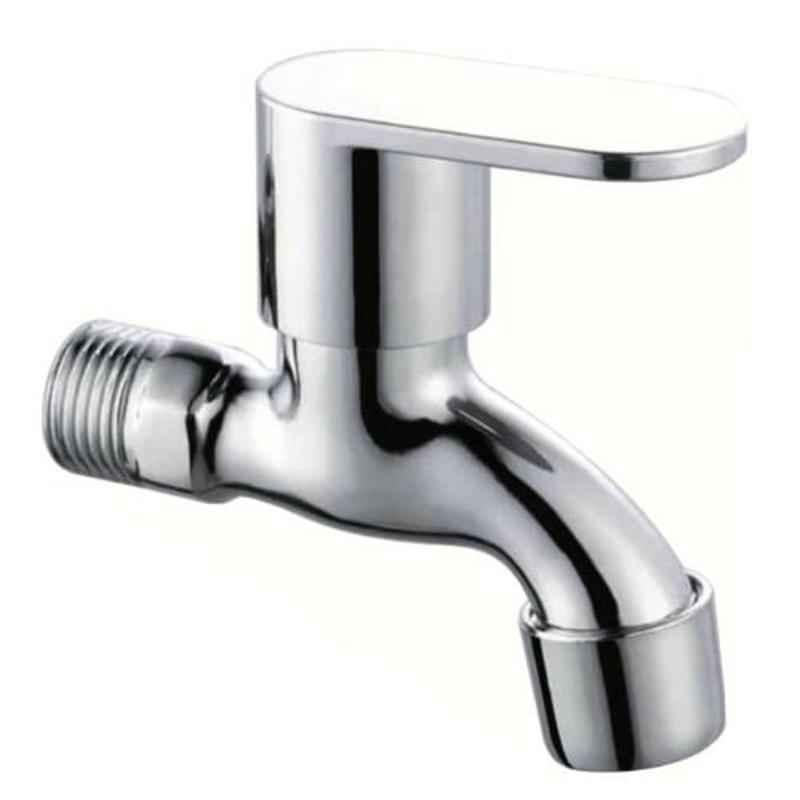 Drizzle SoloMini Brass Chrome Finish Silver Bib Cock with Foam Flow, BIBSOLOMINI1