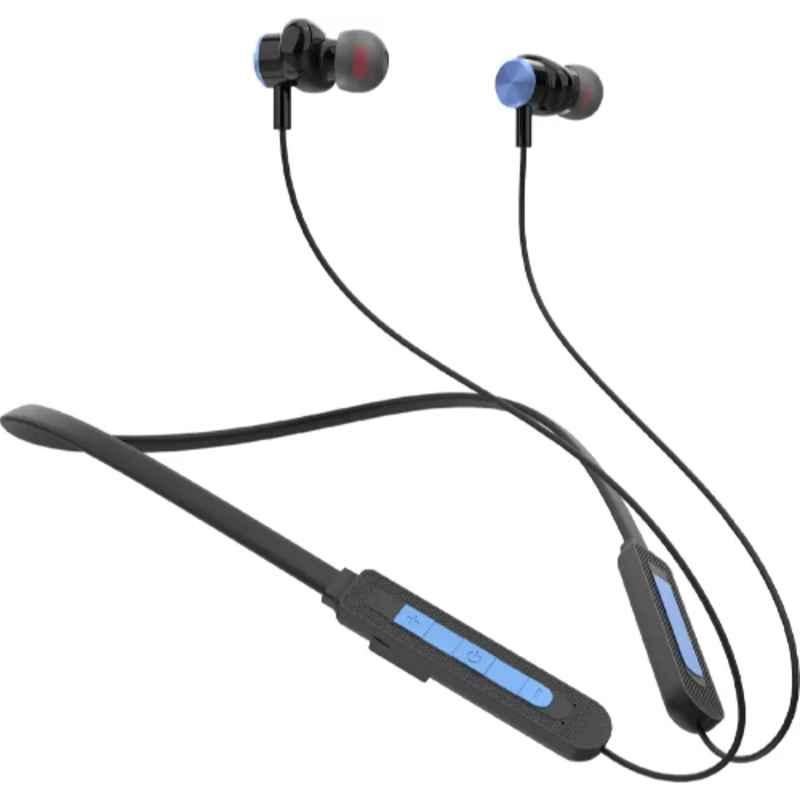 Gizmore MN218 Melody Blue Wireless Bluetooth Earphone Neckband with Inbuilt Mic