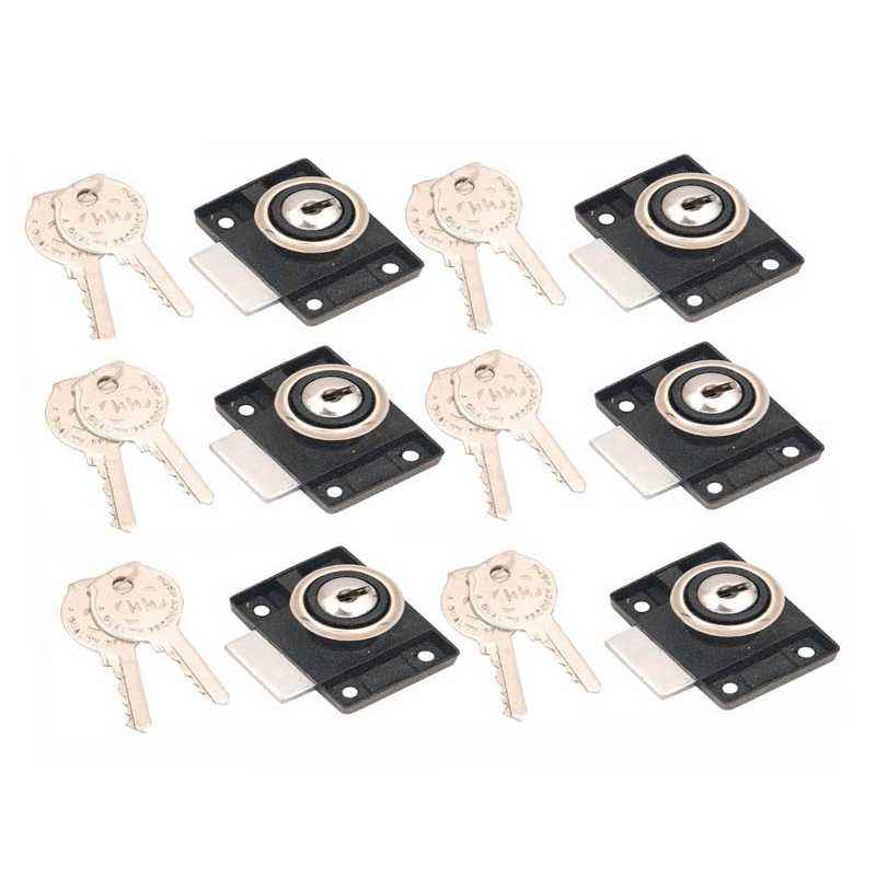 Smart Shophar 25mm Zinc Black Gold Epigone Multipurpose Locks, 54205-MPLE-BG25-P6 (Pack of 6)