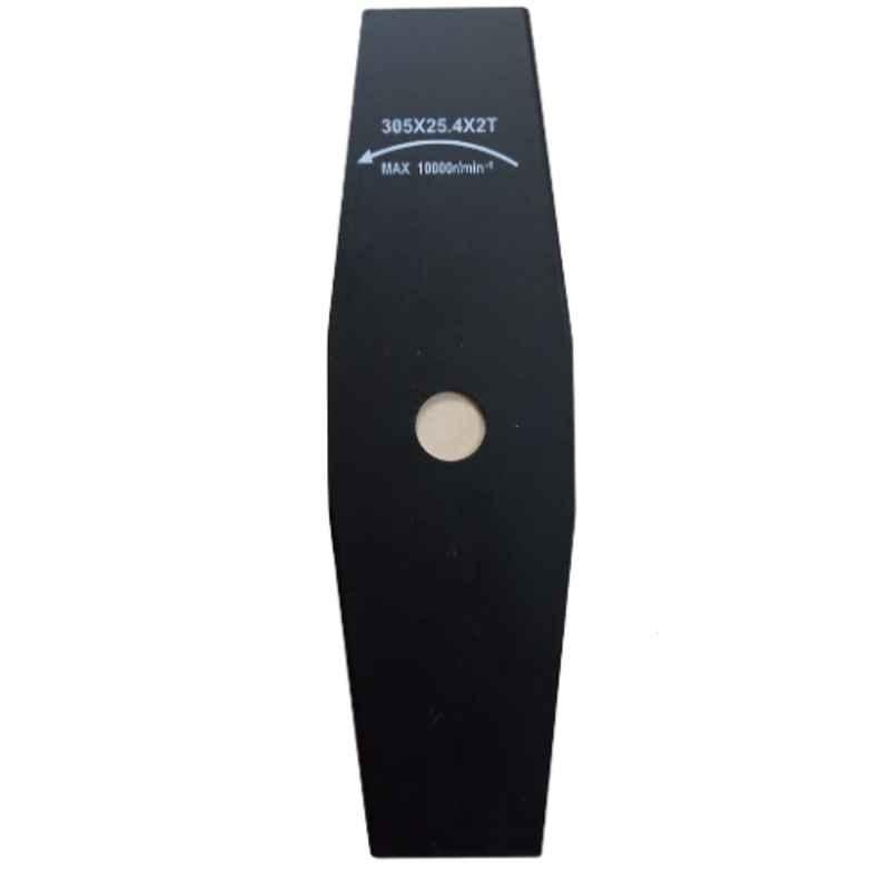 Mecstroke 2 Teeth Black Metal Heavy Duty Blade for Brush Cutter, MS410NR (Pack of 2)