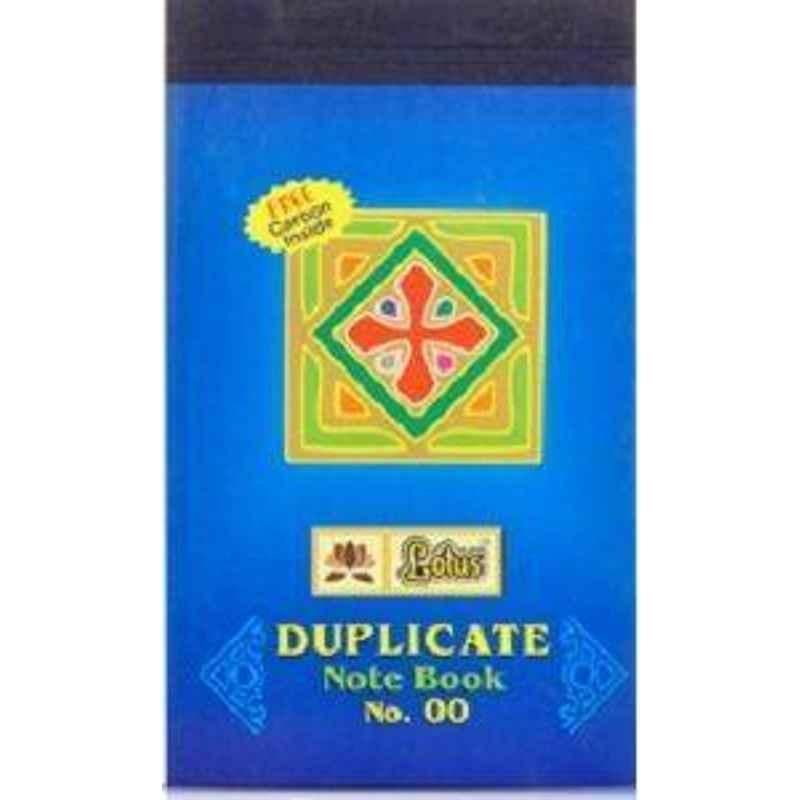 Lotus Duplicate Note Book Fine Paper With Free Carbon Inside 1/16