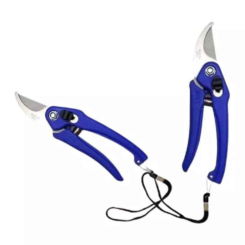 Sky Blue 0.98 inch Iron Bypass Pruner, SBPRUNERMDX0220 (Pack of 2)