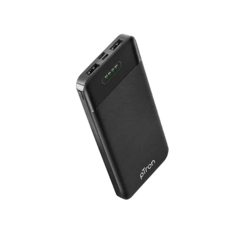 Ptron Dynamo Lite 10000mAh 10W 5V Black Dual USB Power Bank