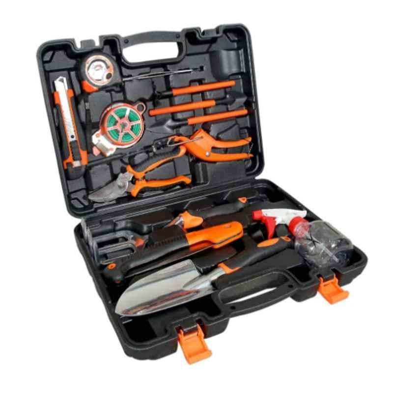 Voltz 14 Pcs Heavy Duty Aluminum Garden Hand Tools Kit with Storage Box, VZ-14