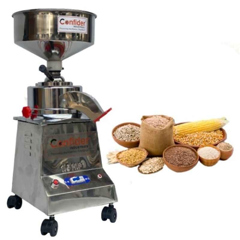 Confider 1.25HP Stainless Steel Single Phase Flour Mill, TTF1P25S