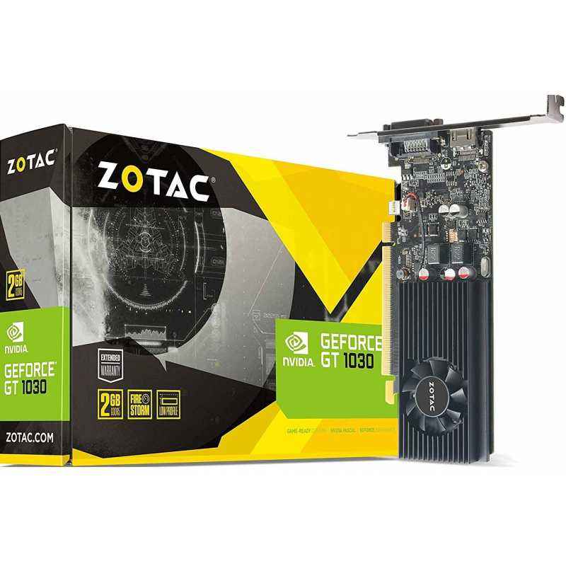 Zotac Nvidia GT 1030 2GB GDDR5 64-Bit DVI-D HDMI 384 Cuda core , GDDR5