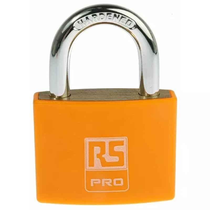 RS Pro 6x43mm Key Weatherproof Brass Padlock, 7816010