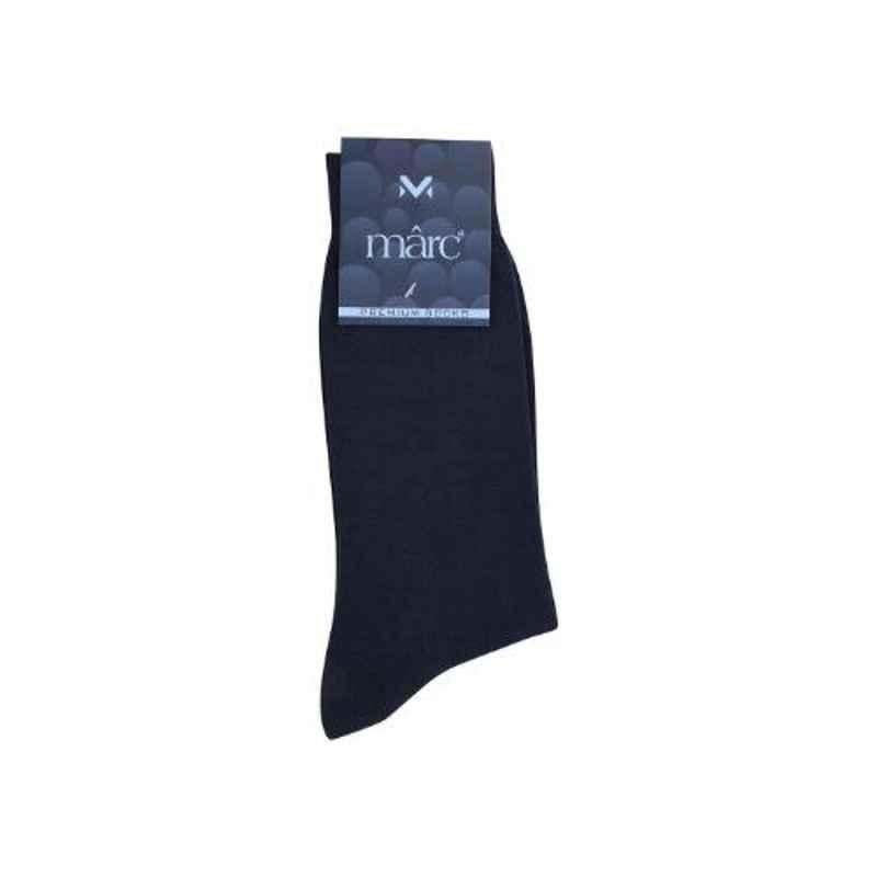 Marc Pride Crew Length Blue Cotton Socks for Men, 1025-00N