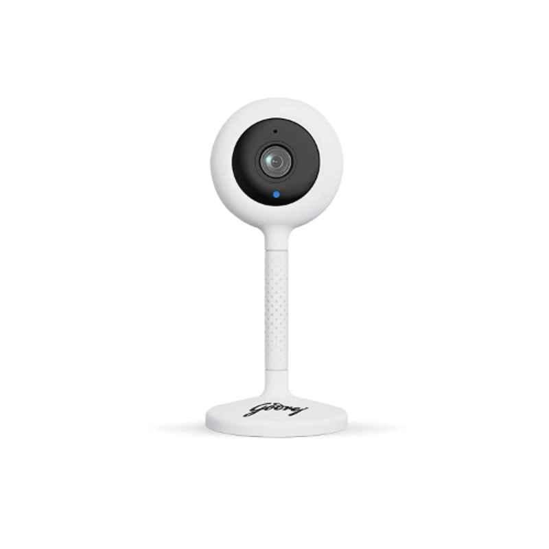 Godrej WiFi 2MP 1080p FHD White Security Camera with 110 deg Viewing Area