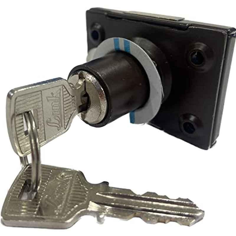 Link 3.5x5cm Stainless Steel Multipurpose Furniture Cabinet Lock with Reversible Keys, 701-BS