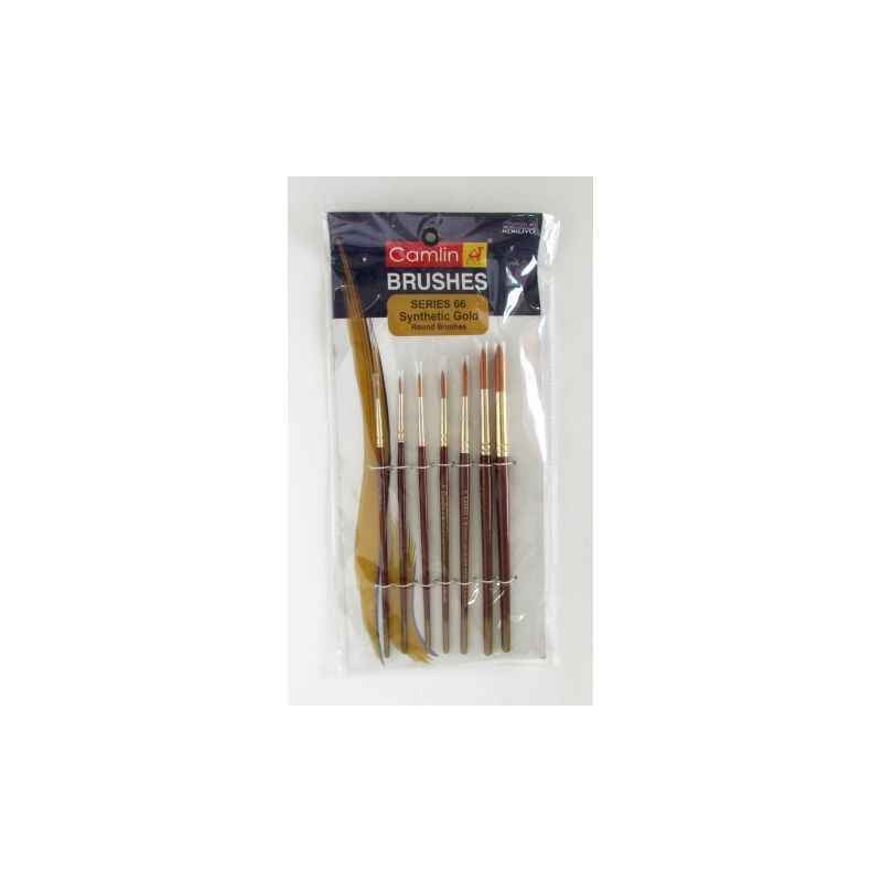 Camlin Series 66 Round Synthetic Gold Paint Brush, 2066761