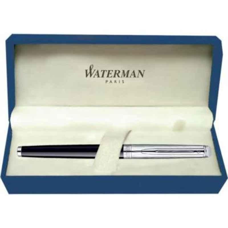Waterman Blue Ink Hemisphere Dlx Black CT Fountain Pen