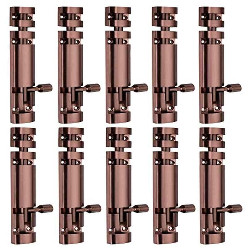 Screwtight Xylo 4 inch Aluminium Rose Gold Finish Tower Bolt, XYLO-RG-4IN-10 (Pack of 10)
