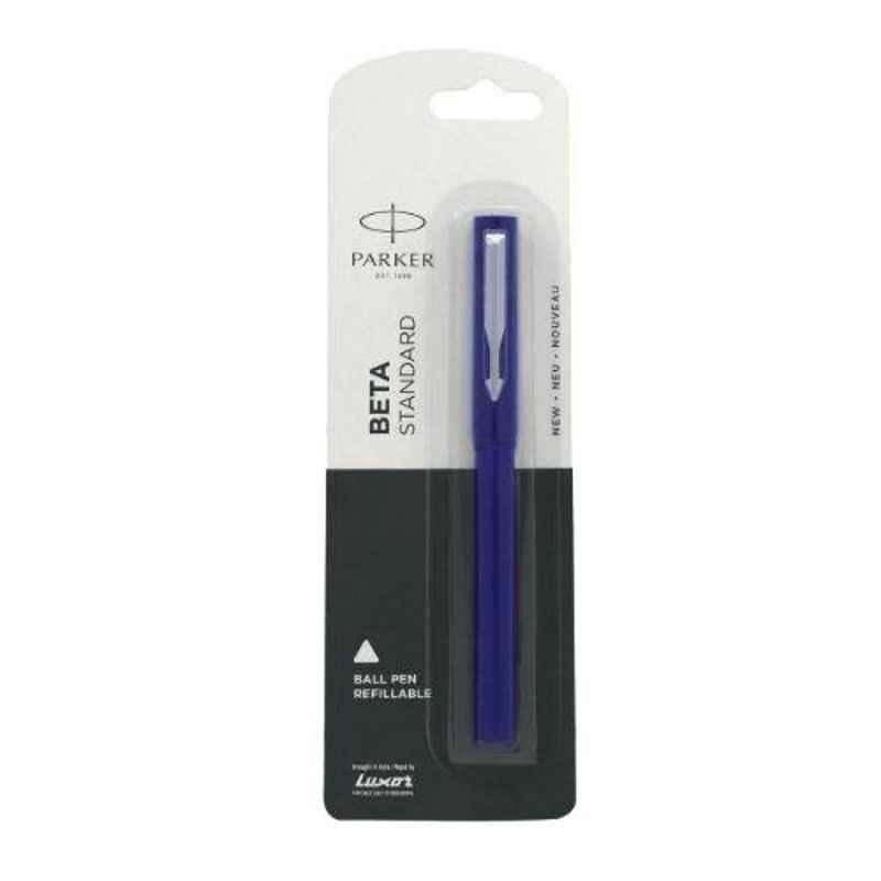 Parker Beta Standard CT Blue Ball Pen with New Systemark Refill, MP20STP05S001DS (Pack of 20)