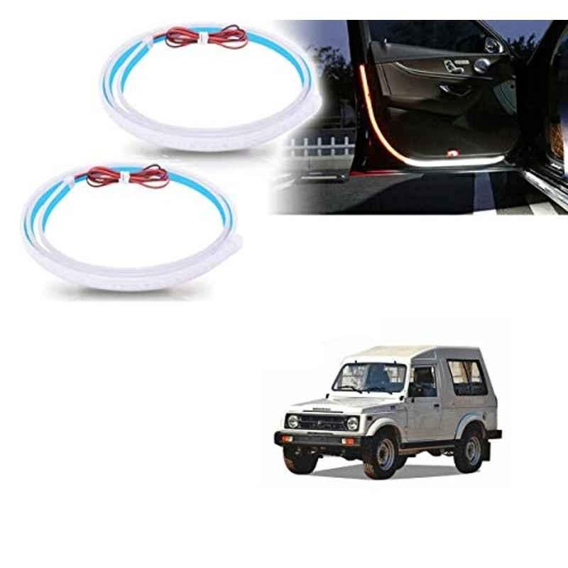 Kozdiko 2 Pcs 120cm Car Door Opening Warning LED Strips Safety Light Set for Maruti Suzuki Gypsy