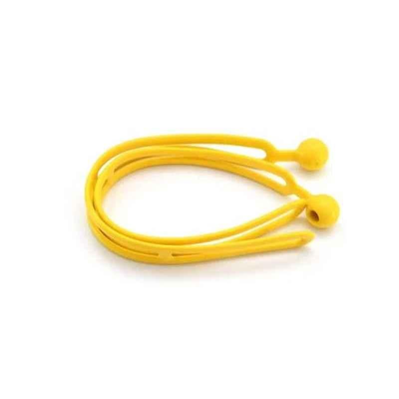 Zephyr 15 inch Rubber Yellow Adjustable Rapid Ball Ties Cord, BBRT01-YL