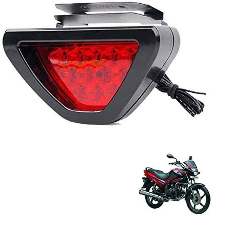 Kozdiko 12 LED Triangle Shape Bike Brake Light with Flash Mode for Hero Glomour, koz_94867