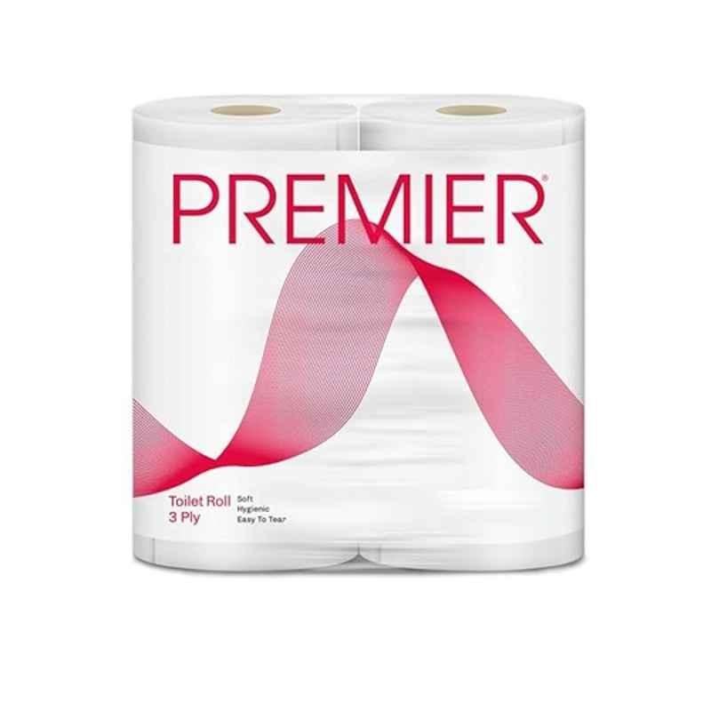 Premier 6 Pcs 300 Pulls 3 Ply Toilet Tissue Paper Roll Set