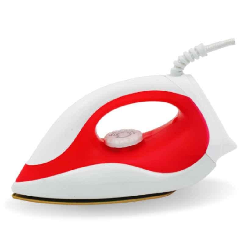 Nissan 750W Plastic White & Red Automatic Dry Iron, NS001-1 (Pack of 3)