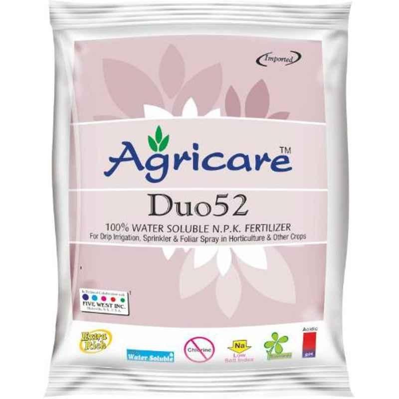 Agricare Duo 52 1kg White Crystalline Green House Grade Soluble PK Mono Potassium Phosphate (00:52:34) Fertilizer