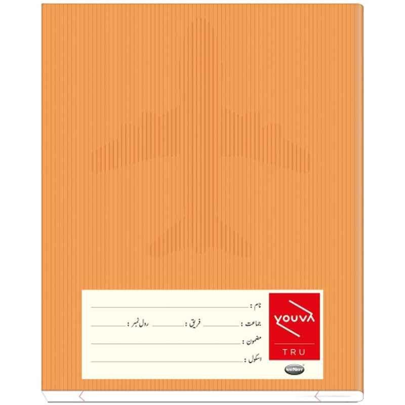 Navneet Youva Jumbo Size 76 Pages Assorted Design Brown Soft Bound Single Line Urdu Notebook, 23512 (Pack of 12)