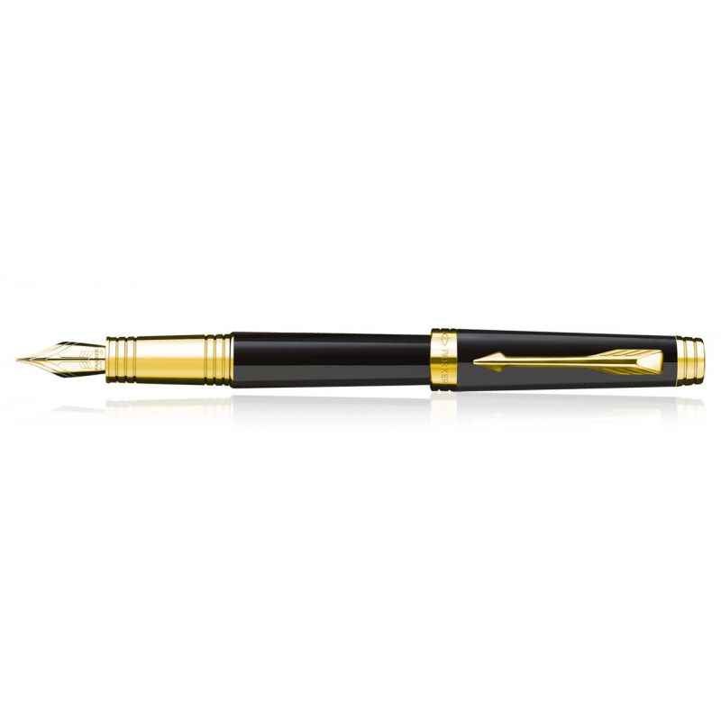 Parker Premier Laque Black Fine Nib GT Fountain Pen, 9000014127