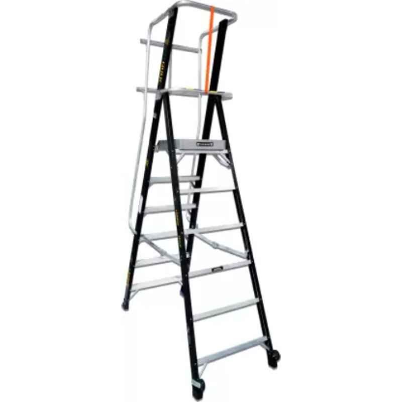 Liberti 5ft 5x5 Step FRP Foldable Hulk Platform Ladder with Handraill, P5405H