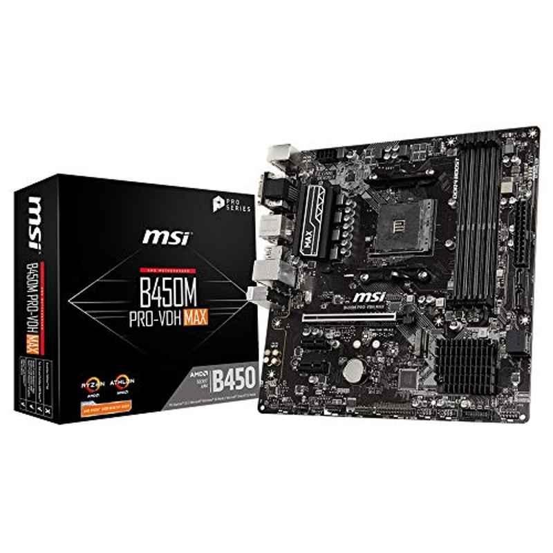 MSI B450M Pro-Vdh Max AM4 Gaming Motherboard