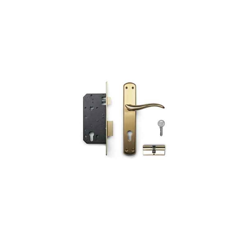 Godrej Aura Combi Door Handle with Lock Set, 7851