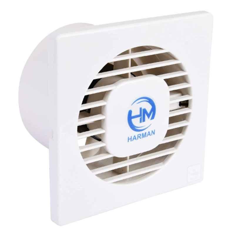 HM Euro 21W 2400rpm White Axial Exhaust Fan, Sweep: 100 mm (Pack of 3)