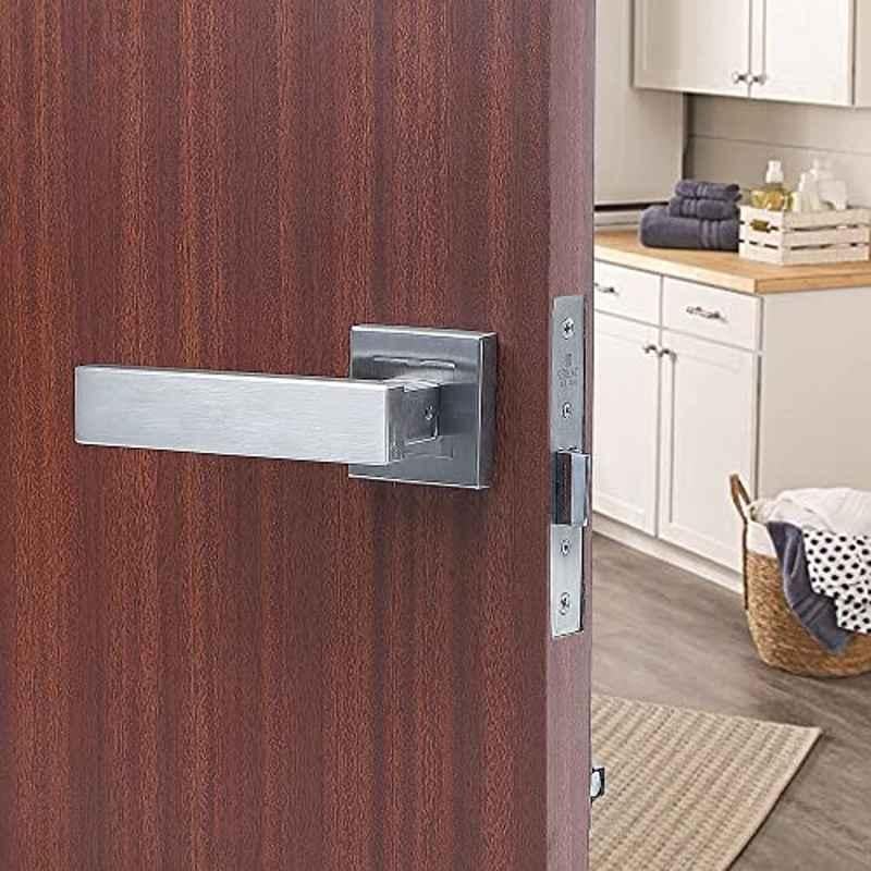 Voltizi Stainless Steel Matt Finish Mortise Balcony Door Lock Handle Set with 3 Keys for Home, Office & Hotel, LB10003