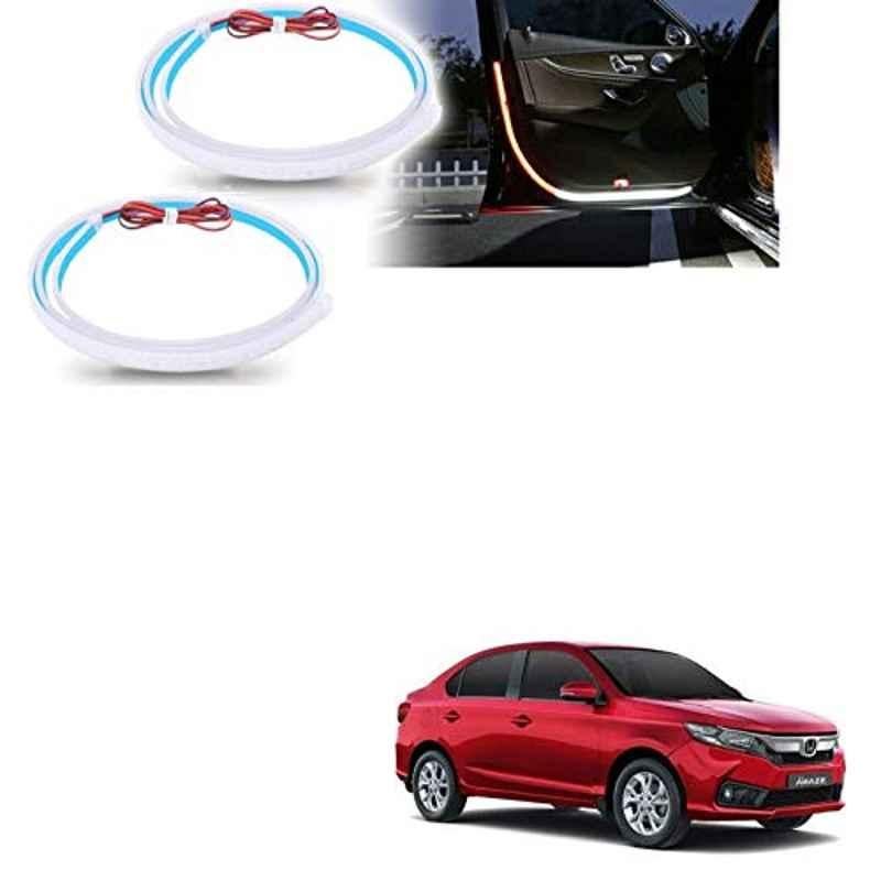 Kozdiko 2 Pcs 120cm Car Door Opening Warning LED Strips Safety Light Set for Honda Amaze New2018