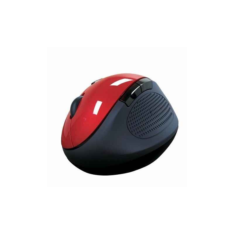 Portronics Puck Red Wireless Mouse with Optical Sensor, POR 688
