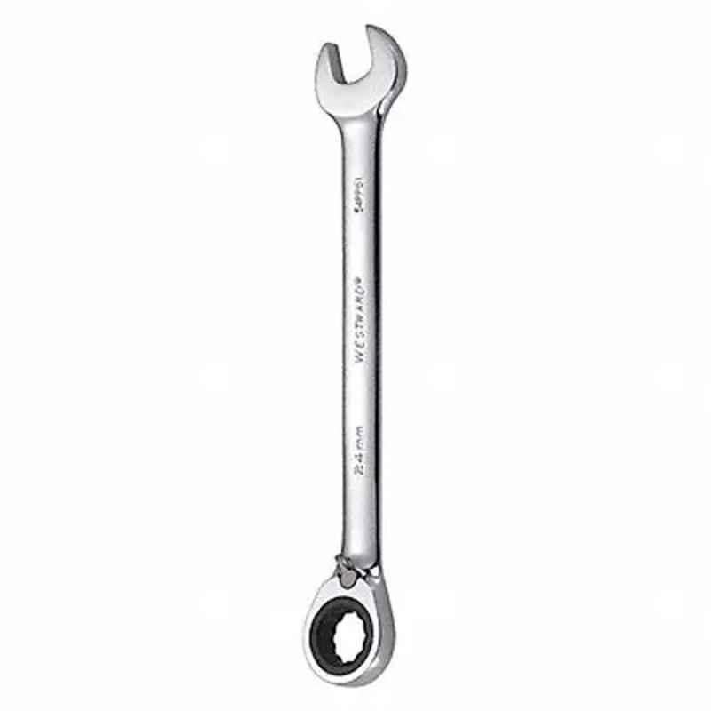 Westward 13 inch Alloy Steel Chrome Ratchet Wrench, 54PP61
