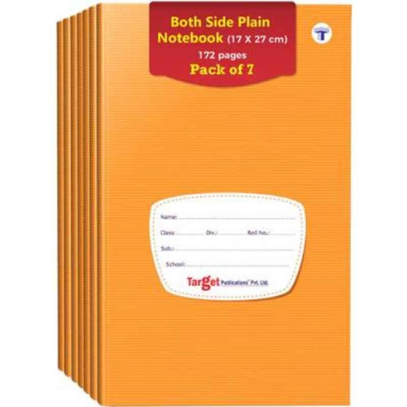 Target Publications Regular 172 Pages Brown Unruled Small Notebook (Pack of 7)