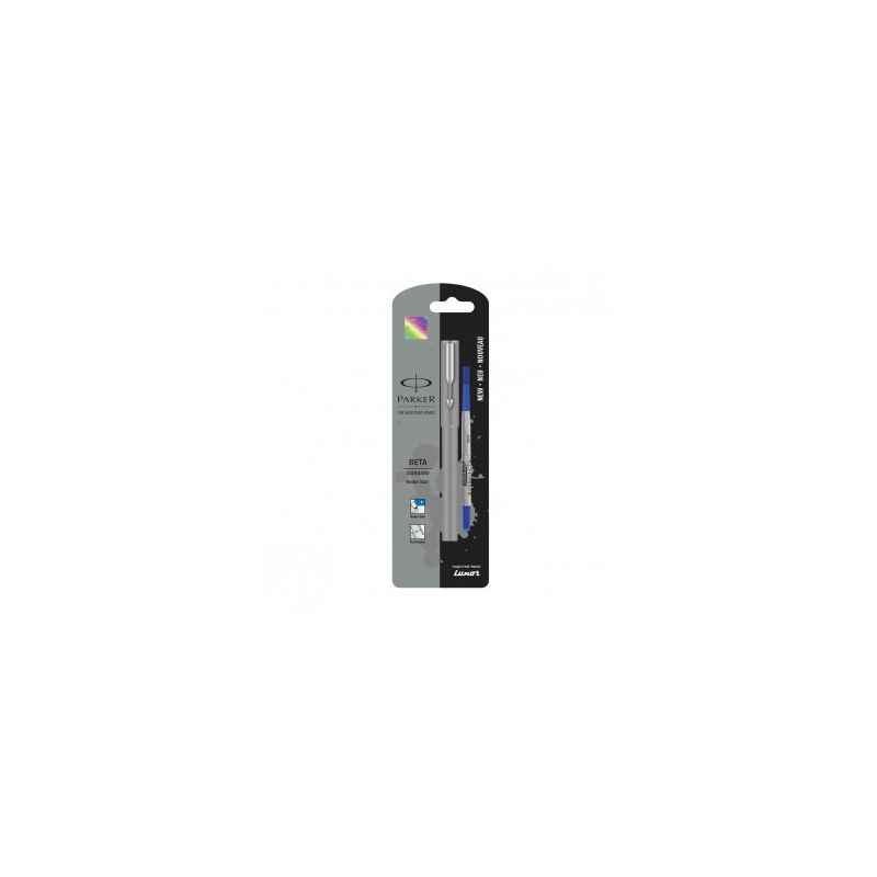 Parker Beta Standard Chrome Trim Roller Ball Pen, 9000023198