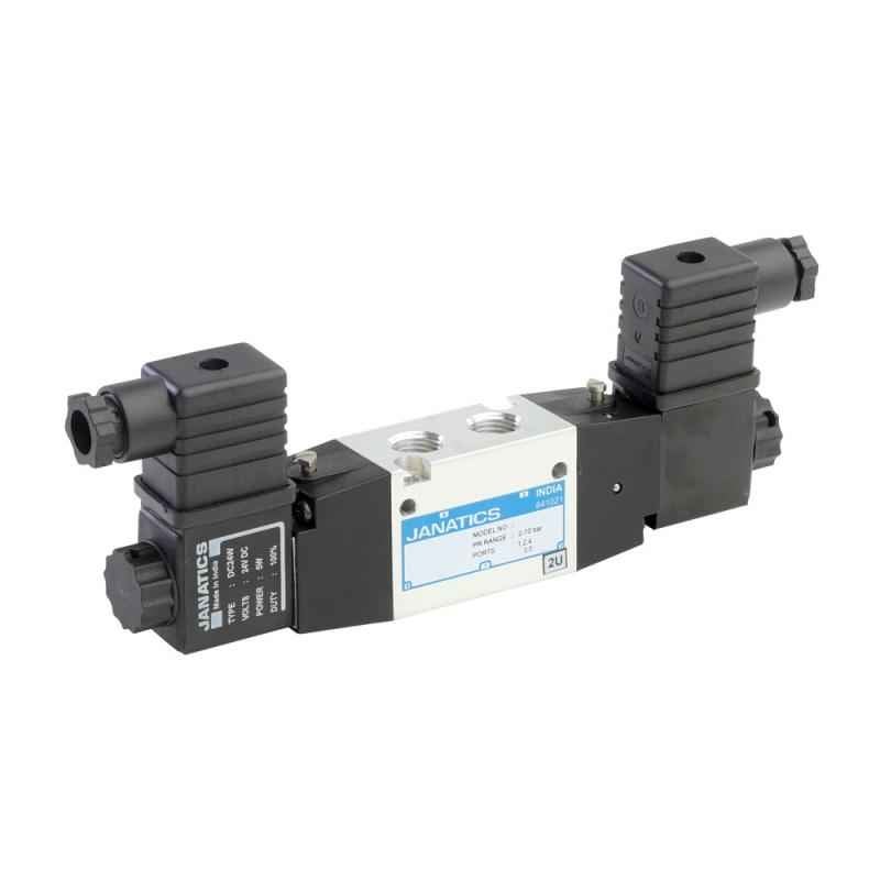 Janatics 5/2 Type G1/4 Double Solenoid Valve, DS255SS61-W