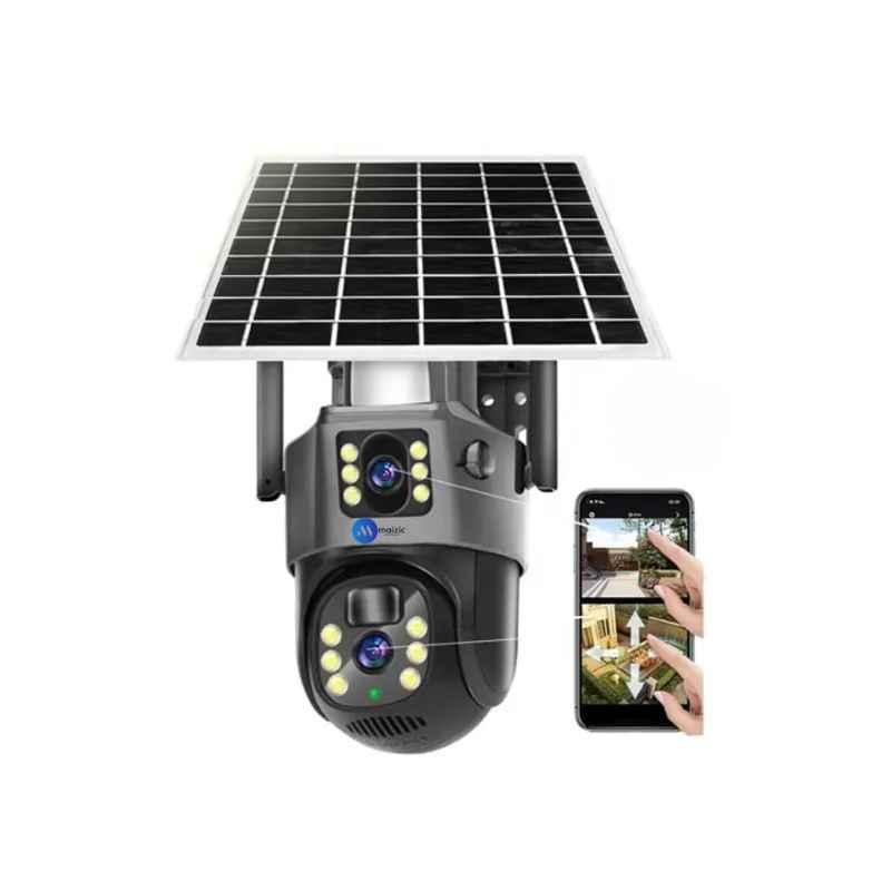 Maizic Smarthome Supercam 5MP Dual Lens PTZ Solar WiFi Camera|Dual-Screen FHD Colored Night Vision|AI Humanoid Detection & Auto Tracking, MSH-290224