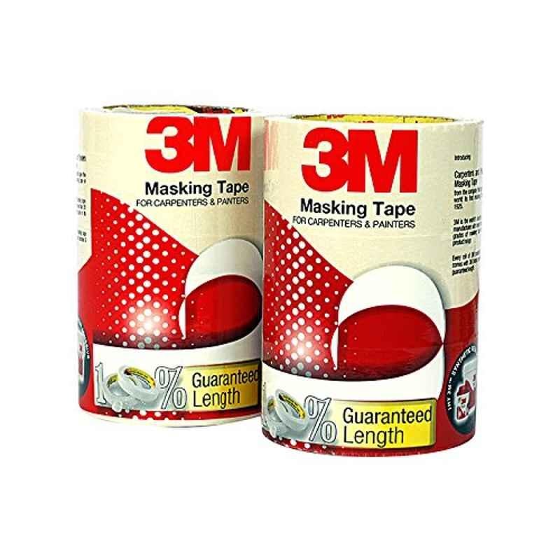 3M 18mmx20m General Purpose Masking Tape, IA120180145, (Pack of 8)